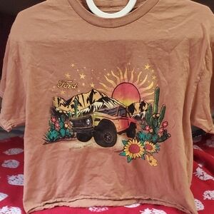 Ford Brown Desert Scene Short Sleeve Tee